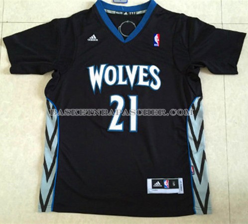 Maillot Manche Courte Minnesota Timberwolves Garnett Noir